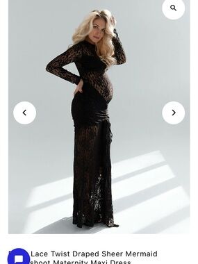 sheer maternity maxi dress XMHSSFF Plus Size Maternity Dress for Photoshoot Sexy Lace Tulle See Through V Neck Long Sleeve Pregnancy Bodycon Maxi Dress Baby Shower Tail Gown- Light Blue|4XL at Amazon Women's Clothing store